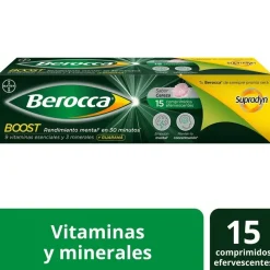 BEROCCA BOOST Guaraná 15 Comprimidos Efervescentes