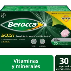 BEROCCA BOOST Guaraná 30 Comprimidos Efervescentes