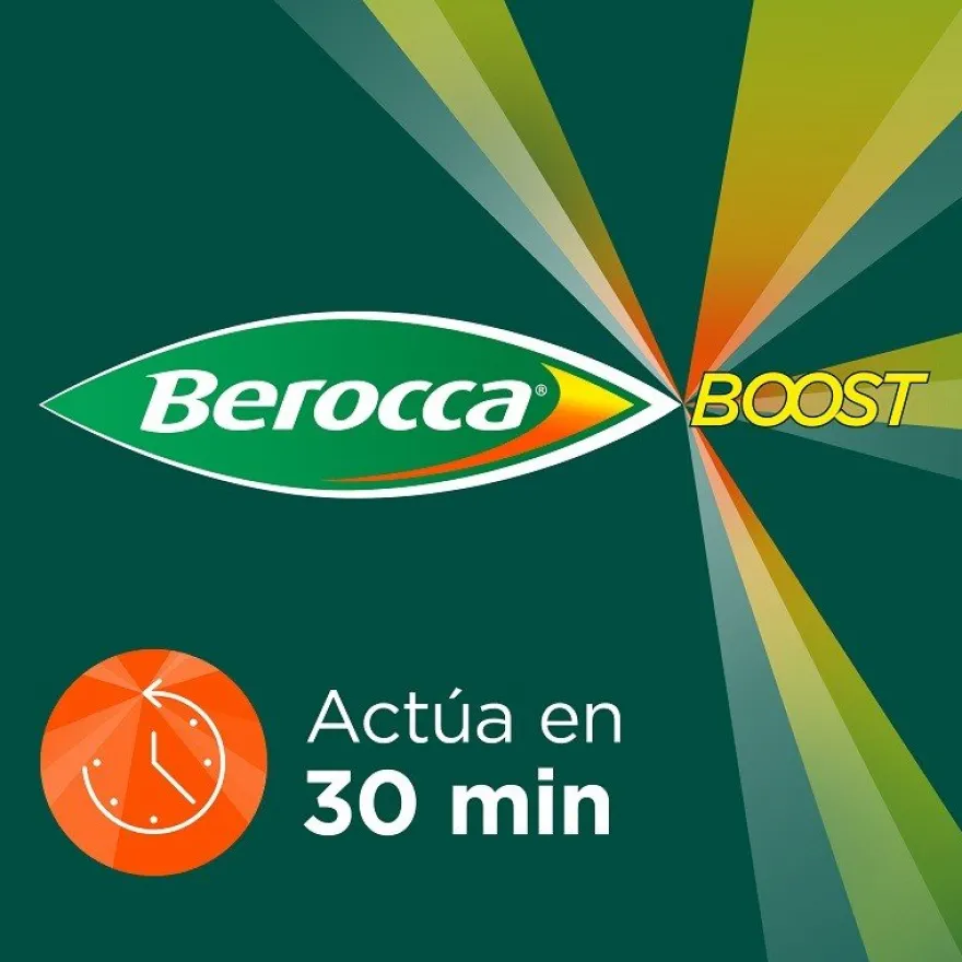 BEROCCA BOOST Guaraná 30 Comprimidos Efervescentes