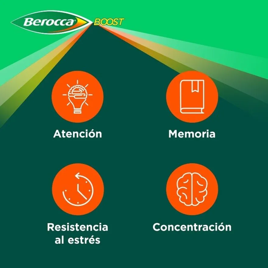 BEROCCA BOOST Guaraná 30 Comprimidos Efervescentes