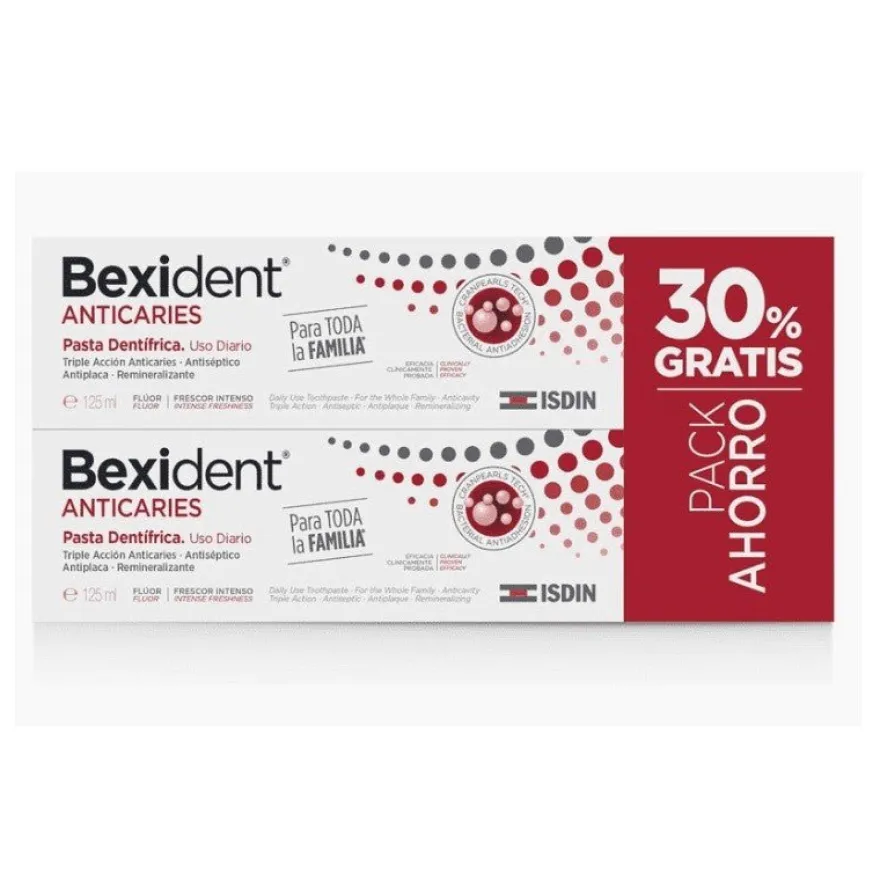 BEXIDENT Anticaries Pasta Dentífrica 2x125ml