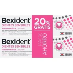 BEXIDENT Dientes Sensibles Pasta Dentífrica 2x75ML