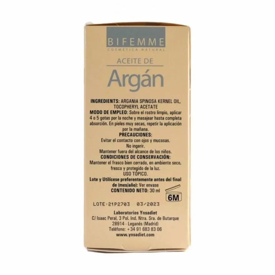 Bifemme Aceite de Argán 30 ml