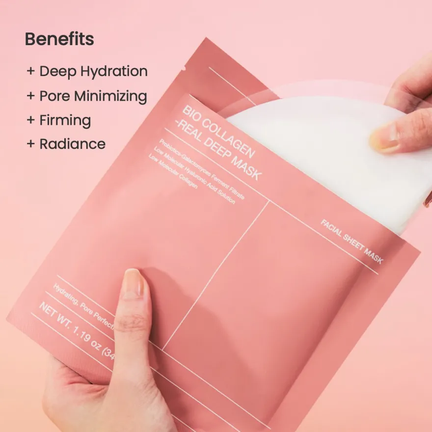 Biodance Bio Collagen-Real Deep Mascarilla de Hidrogel 4 ud