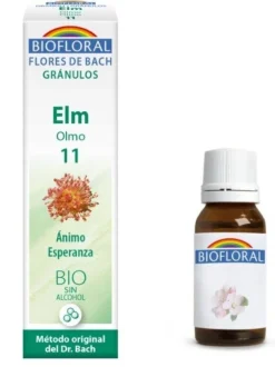 Biofloral Elm - Olmo 11 (Coraje y Esperanza) Flores de Bach Bio Gránulos Sin Alcohol 9 g