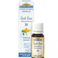 Biofloral Rock Rose - Heliantemo 26 (Confianza y Serenidad) Flores de Bach Bio Gránulos Sin Alcohol 9 g