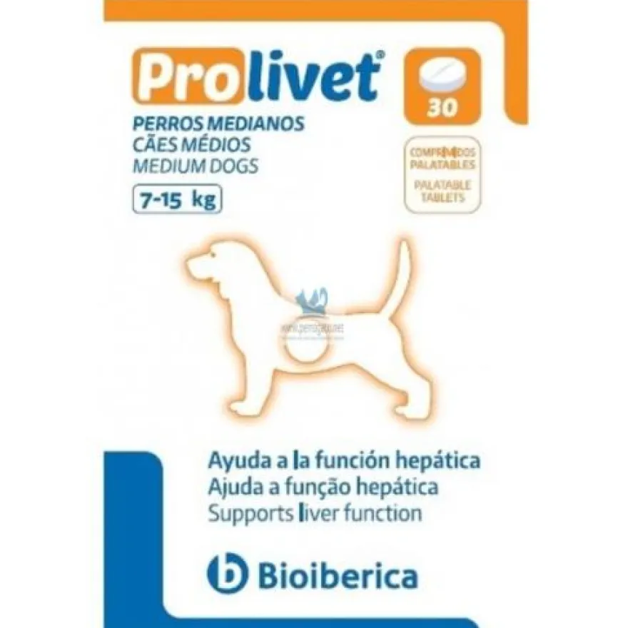 Bioiberica Prolivet Perros Medianos 30 Comprimidos