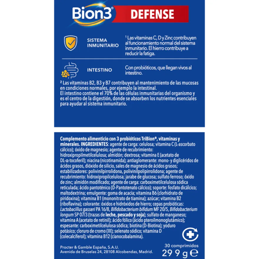 Bion3 Defense 30 Cápsulas