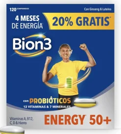 Bion3 Energy Pack 50+ 120 Cápsulas