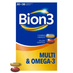 Bion3 Multi & Omega-3 Suplemento Multivitamínico 30 + 30 Cápsulas