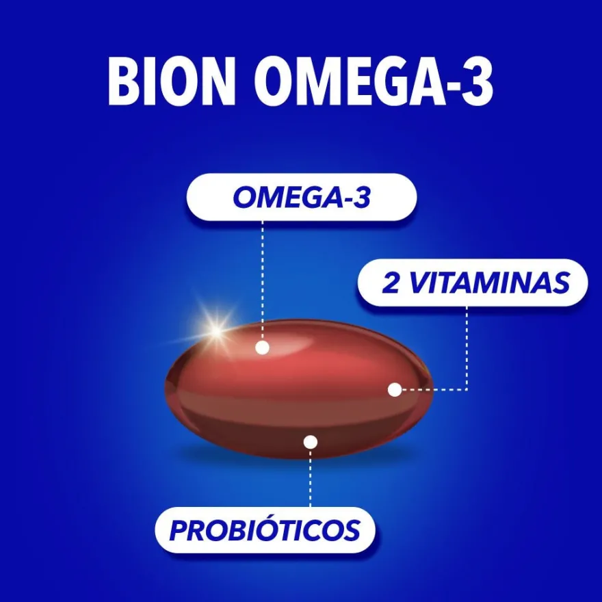 Bion3 Omega-3 Suplemento Cardiovascular 30 Cápsulas