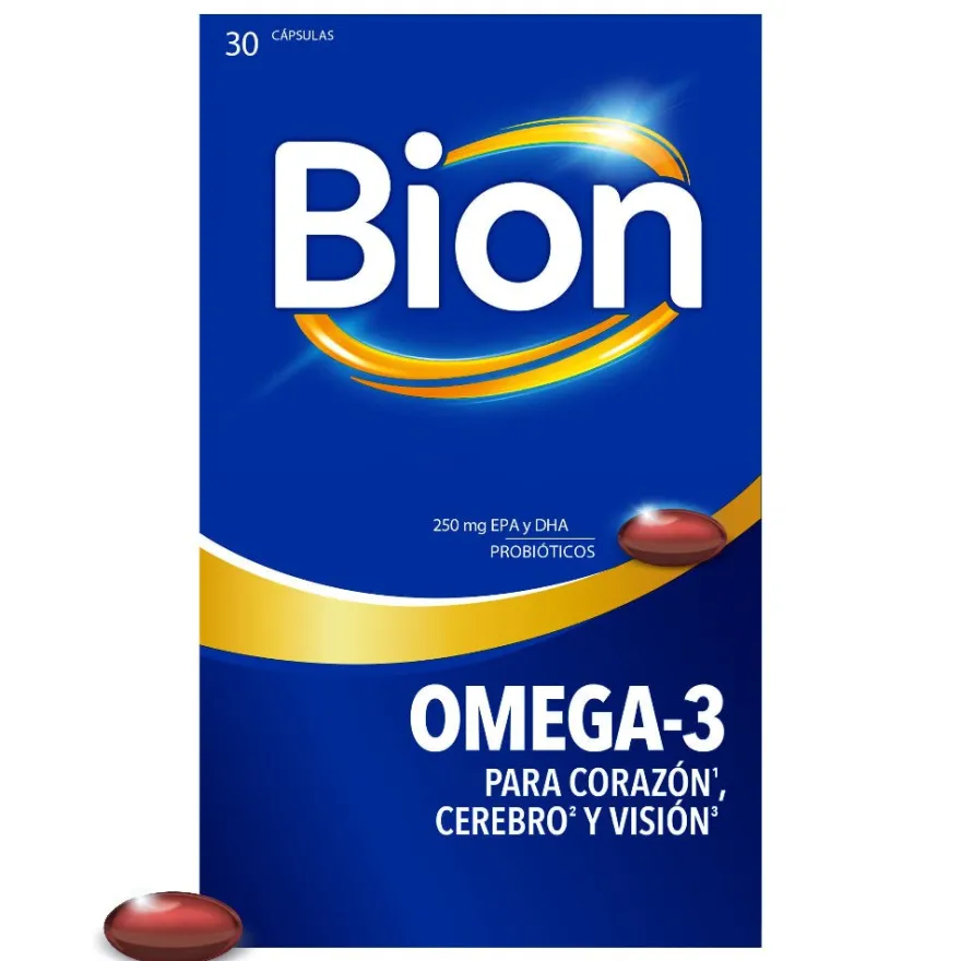 Bion3 Omega-3 Suplemento Cardiovascular 30 Cápsulas