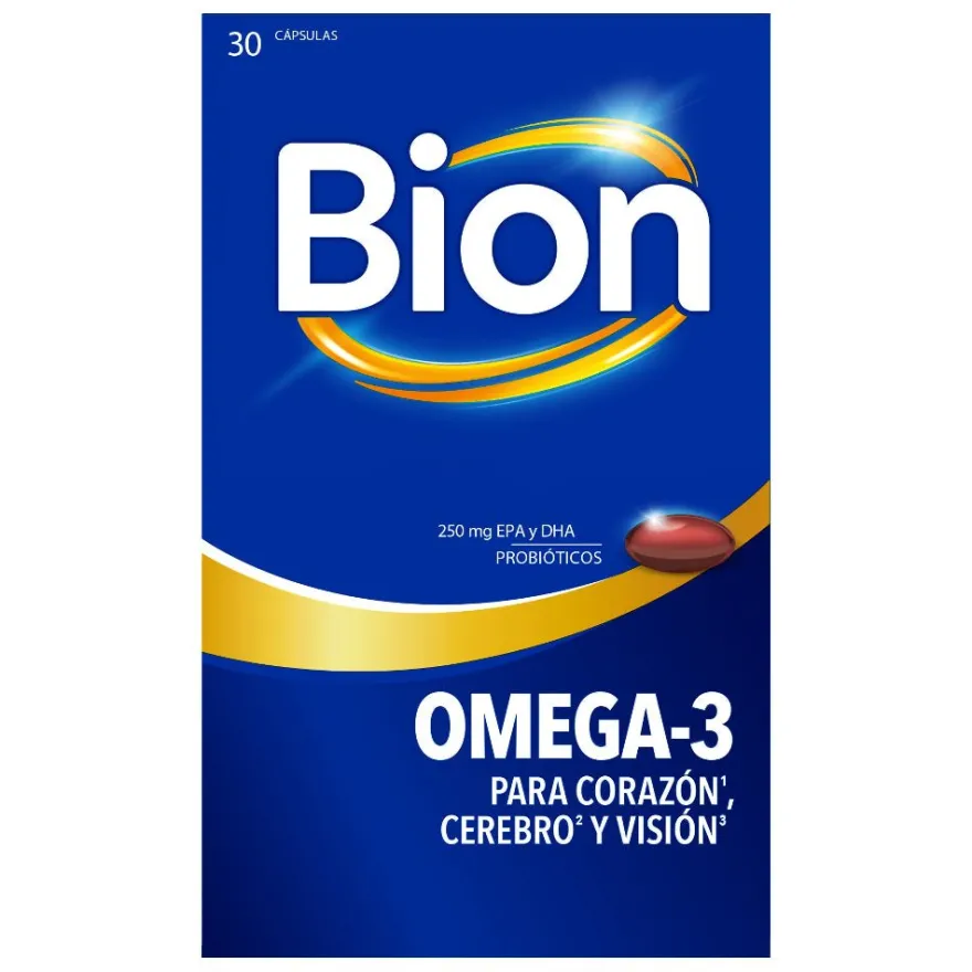 Bion3 Omega-3 Suplemento Cardiovascular 30 Cápsulas