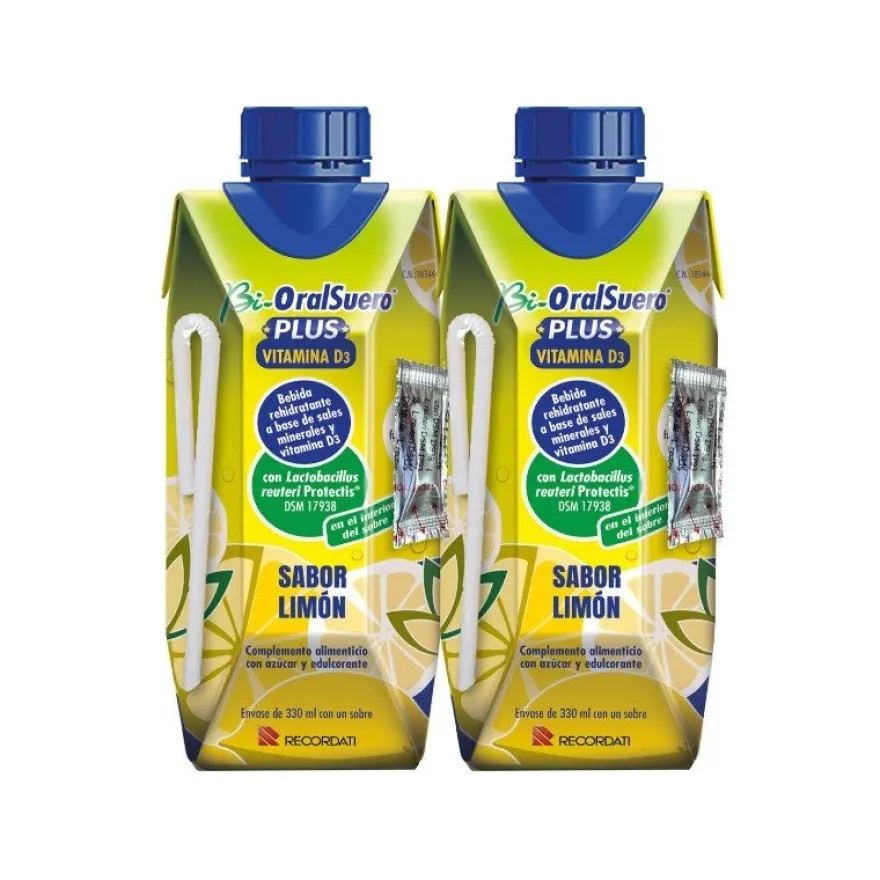 Bi-OralSuero Plus Vitamina D3 sabor Limón 2x330 ml