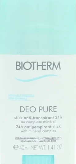 Biotherm Deo Pure Antitranspirante en Palo 40ml