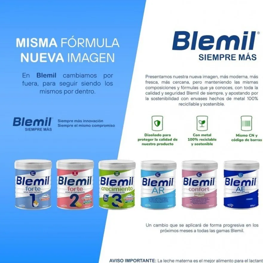 BLEMIL Forte 2 Leche de Continuación PACK 6x1200gr