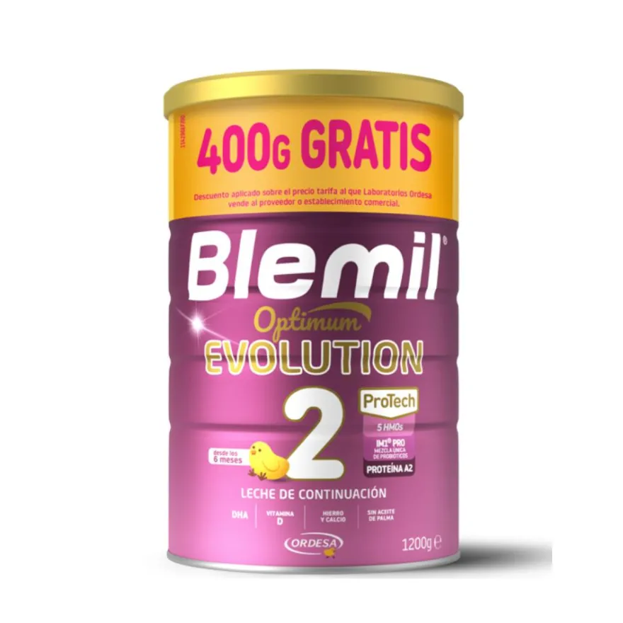 BLEMIL 2 Optimum Evolution Leche de Continuación 800g + 400 g GRATIS