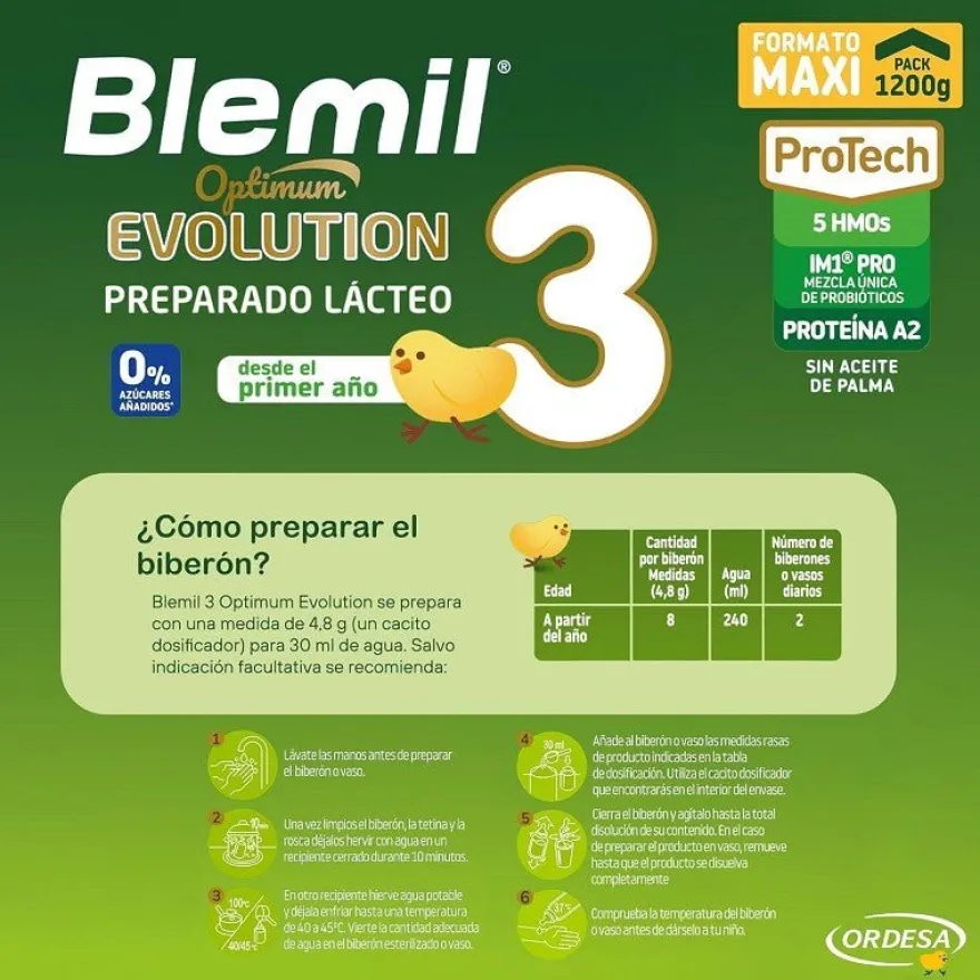 BLEMIL 3 Optimum Evolution Leche de Crecimiento 1200 gr