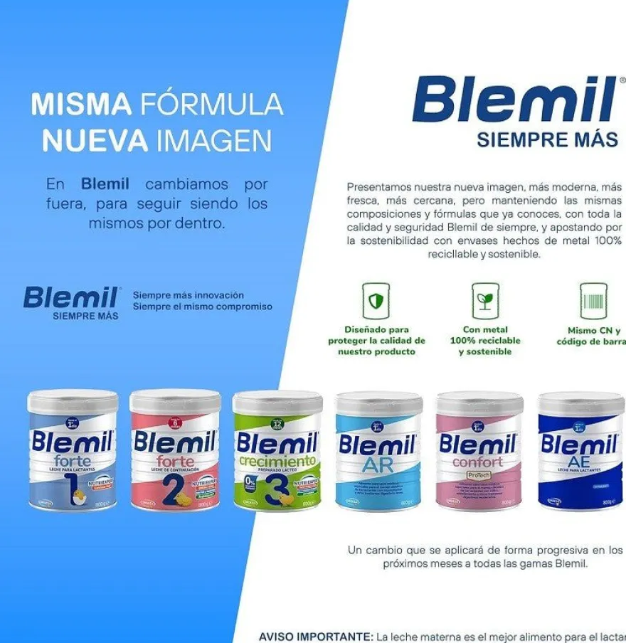 BLEMIL Plus 2 Forte Leche de Continuación PACK 3x800gr
