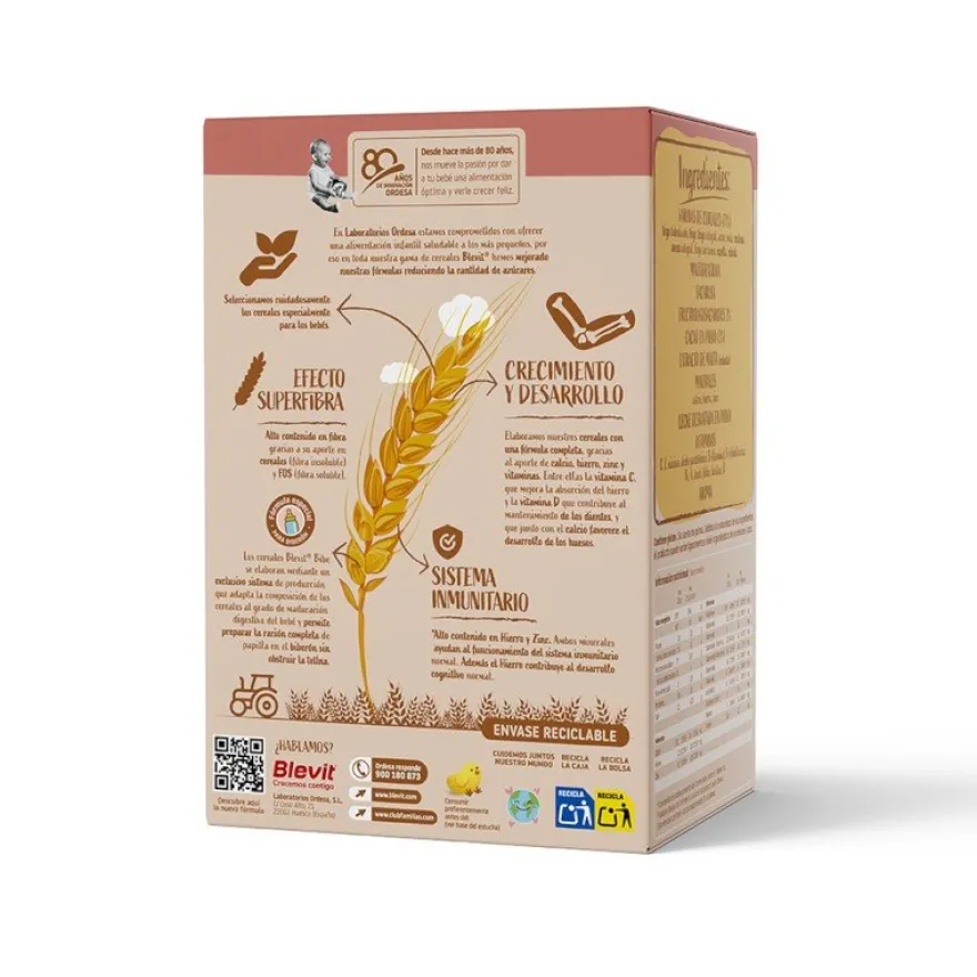 BLEVIT Bibe 8 Cereales y Cacao 500g