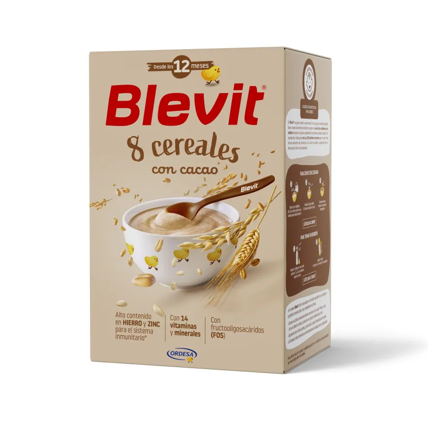 Blevit Plus 8 Cereales Cacao Papilla Infantil 500 g