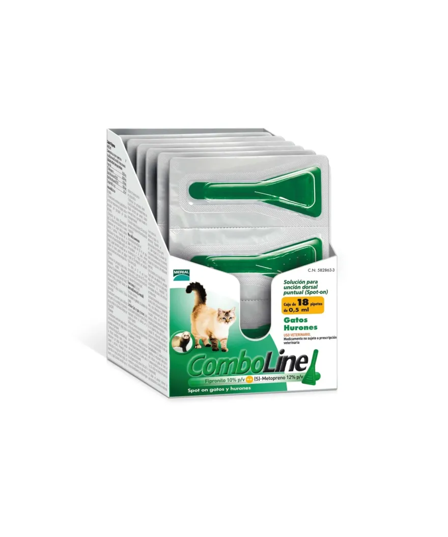 Boehringer Comboline Gatos 18 Pipetas De 0,5 ml