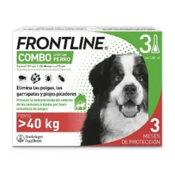 Boehringer Frontline Combo Perro + 40 Kg 3 Pipetas