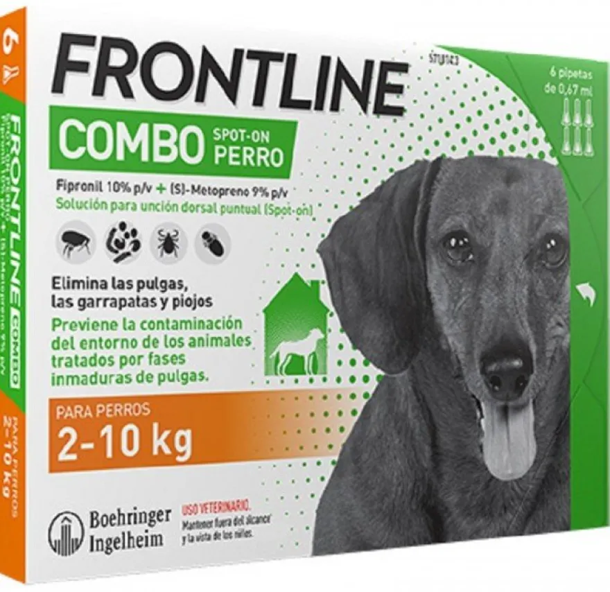 Boehringer Frontline Combo Perro 2 - 10 Kg 6 Pipetas