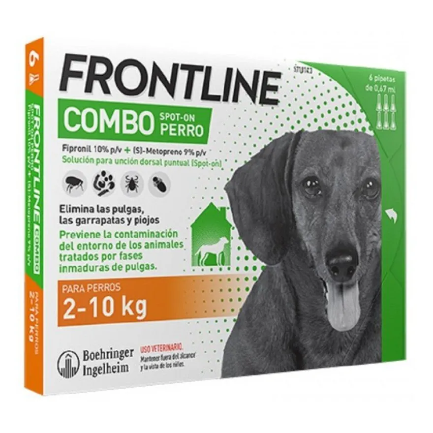 Boehringer Frontline Combo Perro 2 - 10 Kg 6 Pipetas