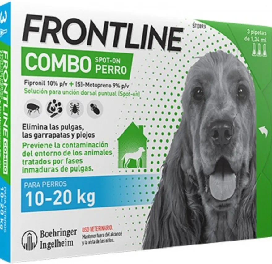 Boehringer Frontline Combo Perro 10 - 20 Kg 3 Pipetas