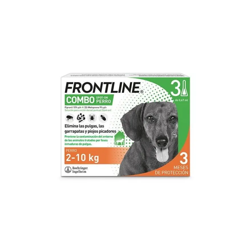 Boehringer Frontline Combo Perro 2 - 10 Kg 3 Pipetas
