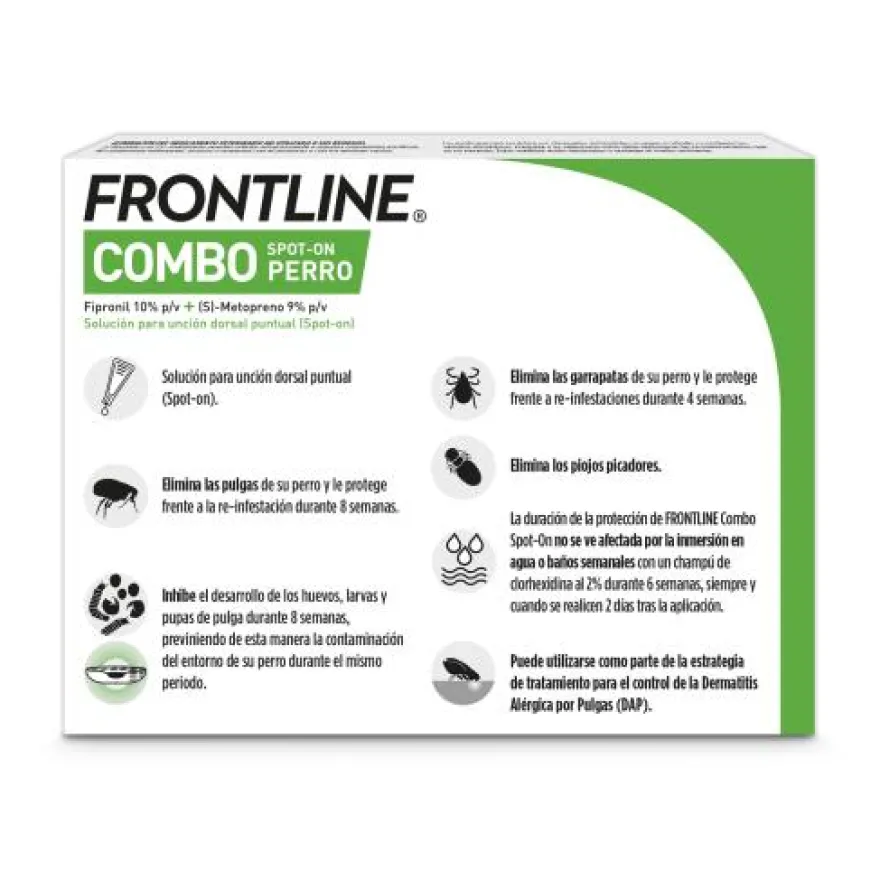 Boehringer Frontline Combo Perro 2 - 10 Kg 3 Pipetas