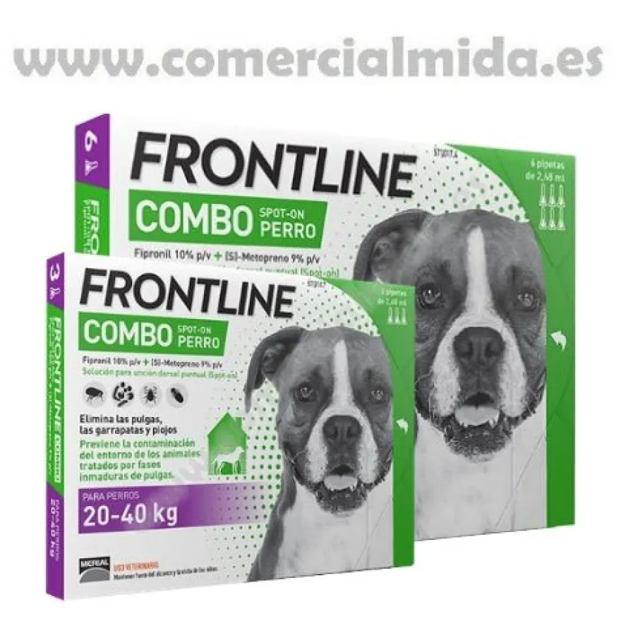 Boehringer Frontline Combo Perro 20 - 40 Kg 6 Pipetas