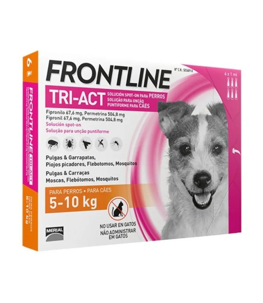 Boehringer Frontline Tri-Act 5-10 Kg 6 Pipetas