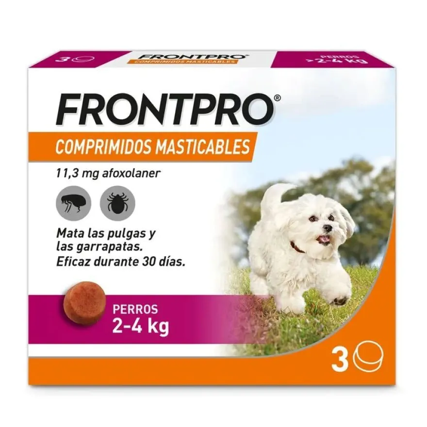 Boehringer Frontpro 11mg Comprimidos Masticable 2-4 Kg (S) 3 Comprimidos