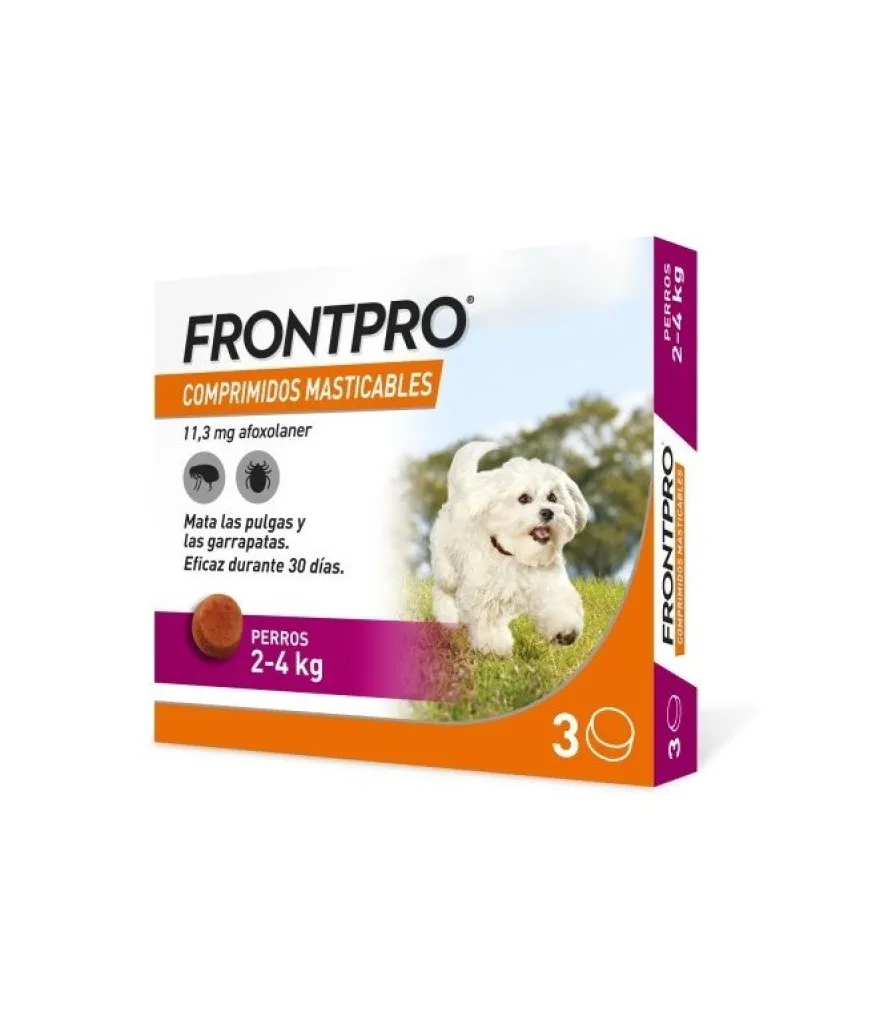 Boehringer Frontpro 11mg Comprimidos Masticable 2-4 Kg (S) 3 Comprimidos