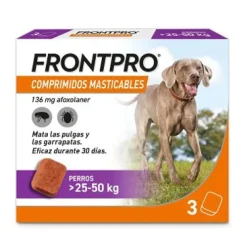 Boehringer Frontpro 136 Mg Comprimidos Masticable 25-50 Kg (Xl) 3 Comprimidos