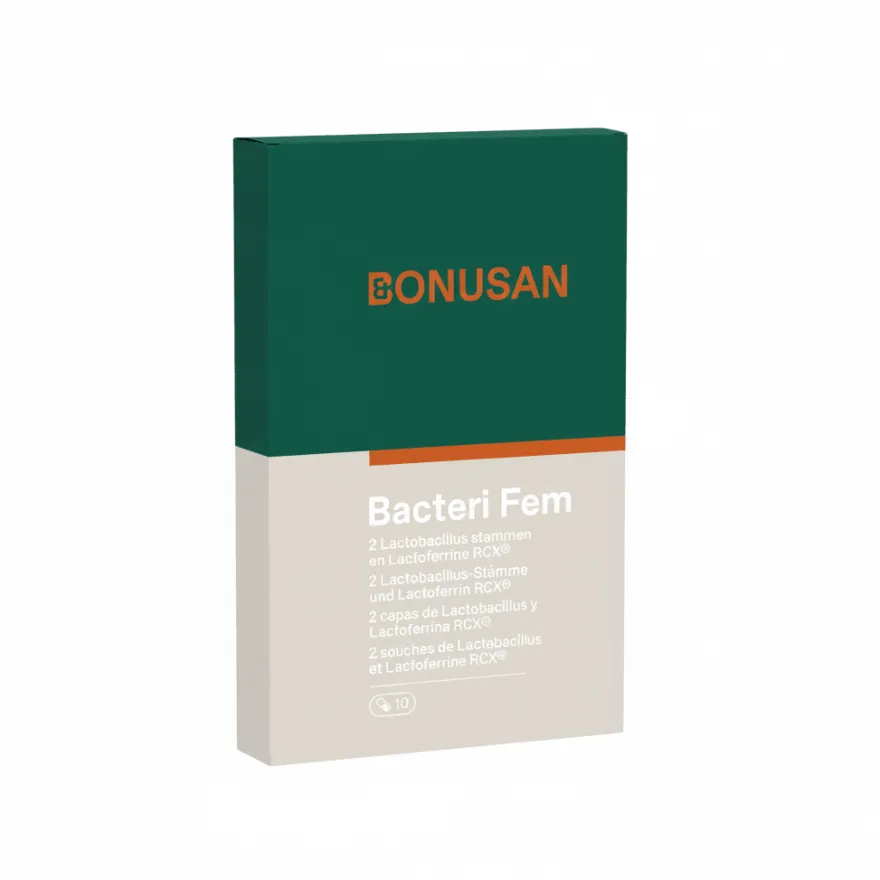 Bonusan Bacteri Fem Probiótico Flora Vaginal 10 Cápsulas