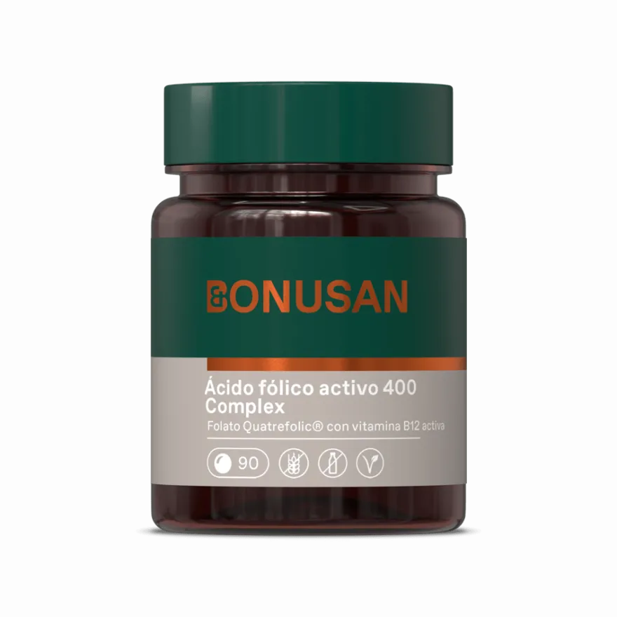 Bonusan Ácido Fólico Activo 400 Mcg Plus 90 Tabletas
