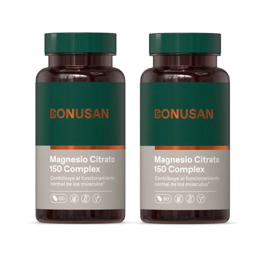 Bonusan Citrato De Magnesio 150 Mg Plus Duplo 2x60 comprimidos