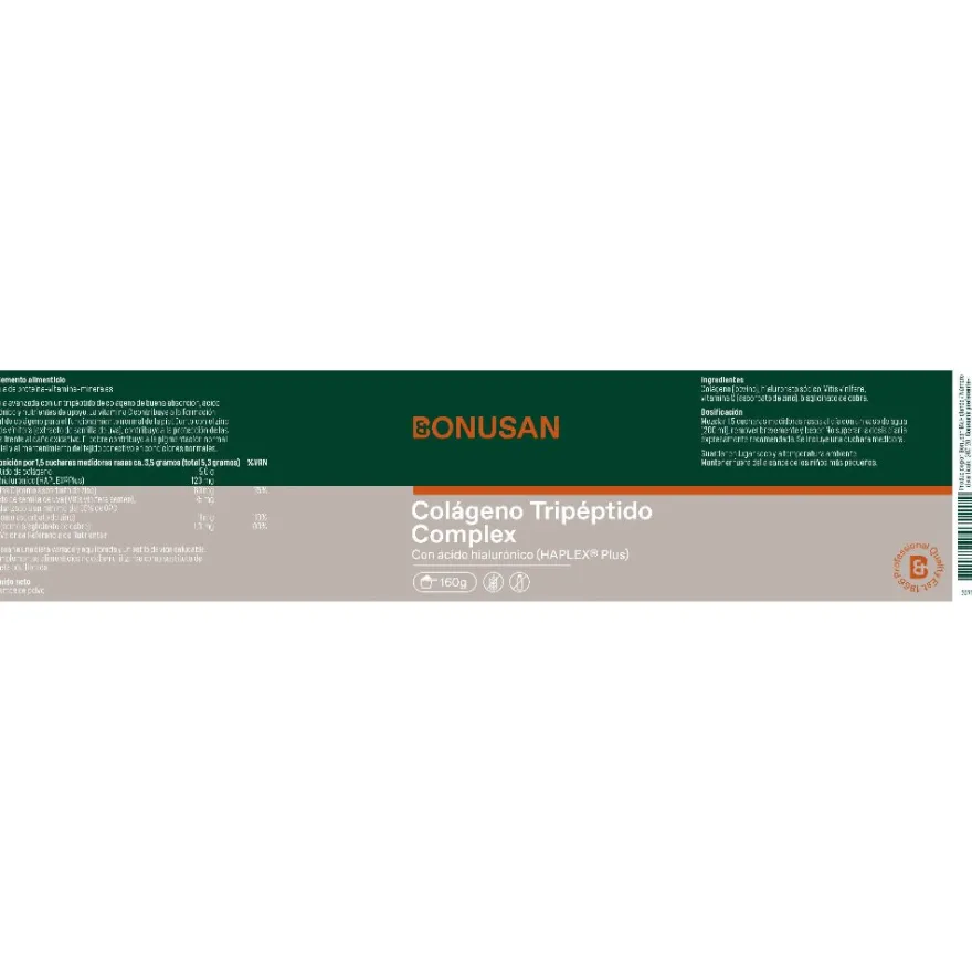 Bonusan Colágeno Tripéptido Complex Polvo 160g