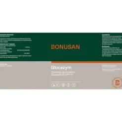 Bonusan Glucazym Enzimas Digestivas Suplemento 90 Cápsulas