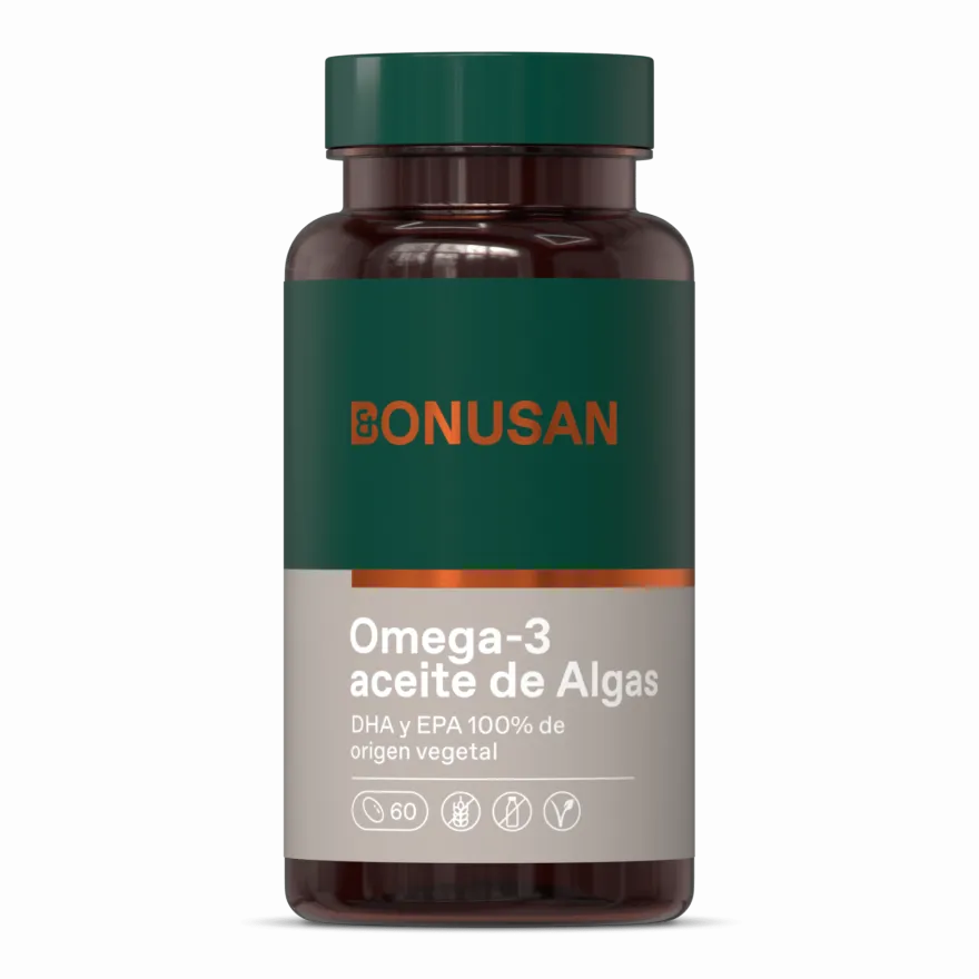 Bonusan Omega-3 Aceite de Algas Vegano 60 Perlas