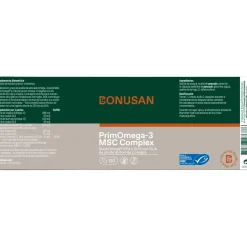 Bonusan PrimOmega 3 MSC Complex Suplemento Omega 3 120 Perlas