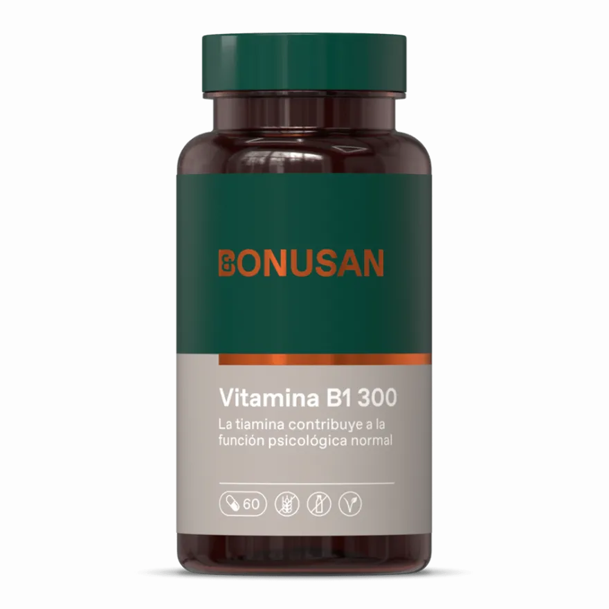 Bonusan Vitamina B1 (Tiamina Hcl) 300 Mg 60 Cápsulas