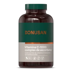 Bonusan Vitamina C-1000 Complejo De Ascorbatos 180 Comprimidos