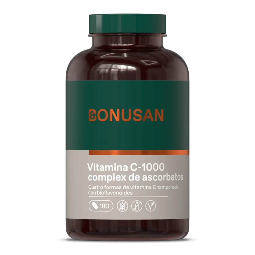 Bonusan Vitamina C-1000 Complejo De Ascorbatos 180 Comprimidos