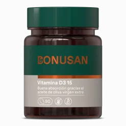 Bonusan Vitamina D3 15 Mcg / 600 Ui 90 Cápsulas De Gel