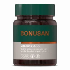 Bonusan Vitamina D3 75 Mcg / 3000 Ui 60 Cápsulas De Gel
