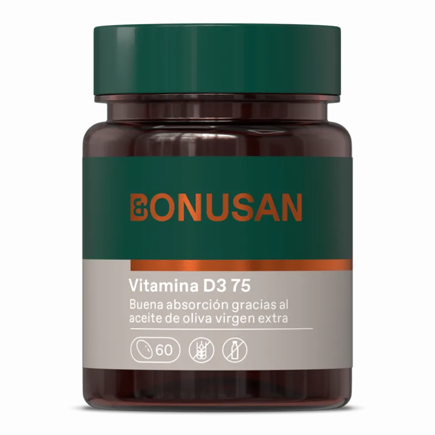 Bonusan Vitamina D3 75 Mcg / 3000 Ui 60 Cápsulas De Gel
